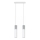 Candelabro suspenso BORGIO 2xGU10/40W/230V betão/metal branco