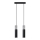 Candelabro suspenso BORGIO 2xGU10/40W/230V betão/metal preto