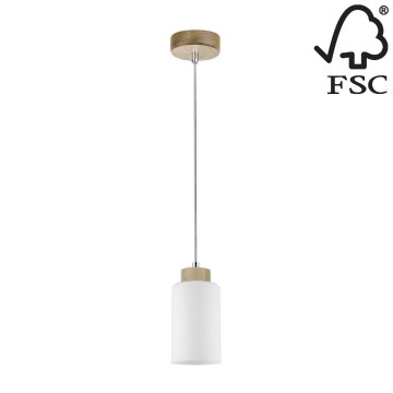 Candelabro suspenso BOSCO 1xE27/60W/230V bétula - certificado por FSC