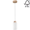 Candelabro suspenso BOSCO 1xE27/60W/230V carvalho - certificado por FSC