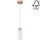 Candelabro suspenso BOSCO 1xE27/60W/230V carvalho - certificado por FSC