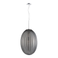 Candelabro suspenso BRAGA 1xE27/60W/230V cinzento