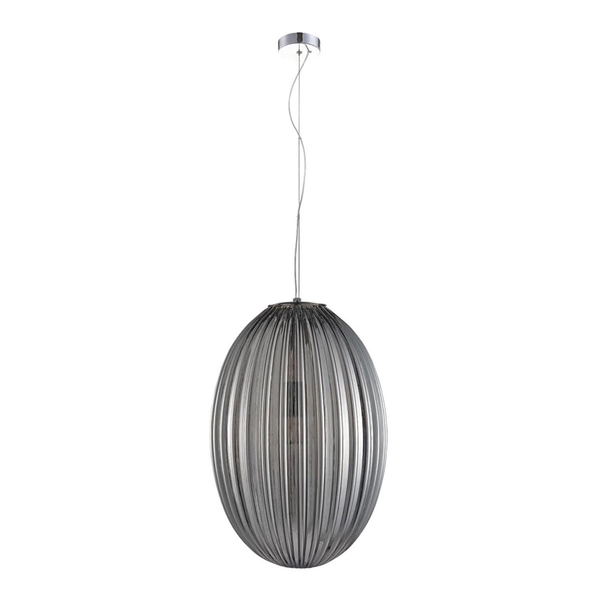 Candelabro suspenso BRAGA 1xE27/60W/230V cinzento