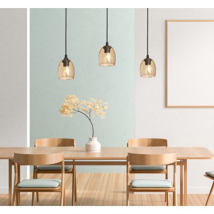 Candelabro suspenso BRILLANT 1xE27/15W/230V bege