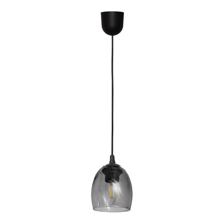 Candelabro suspenso BRILLANT 1xE27/15W/230V cinzento