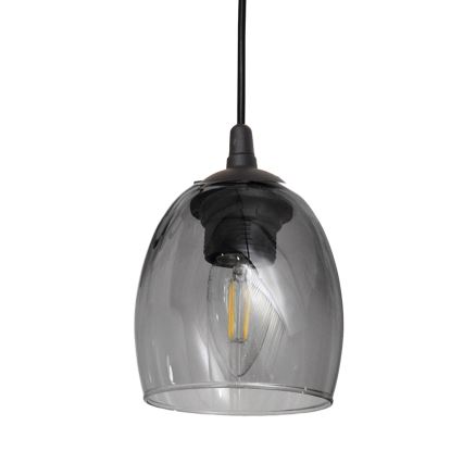 Candelabro suspenso BRILLANT 1xE27/15W/230V cinzento