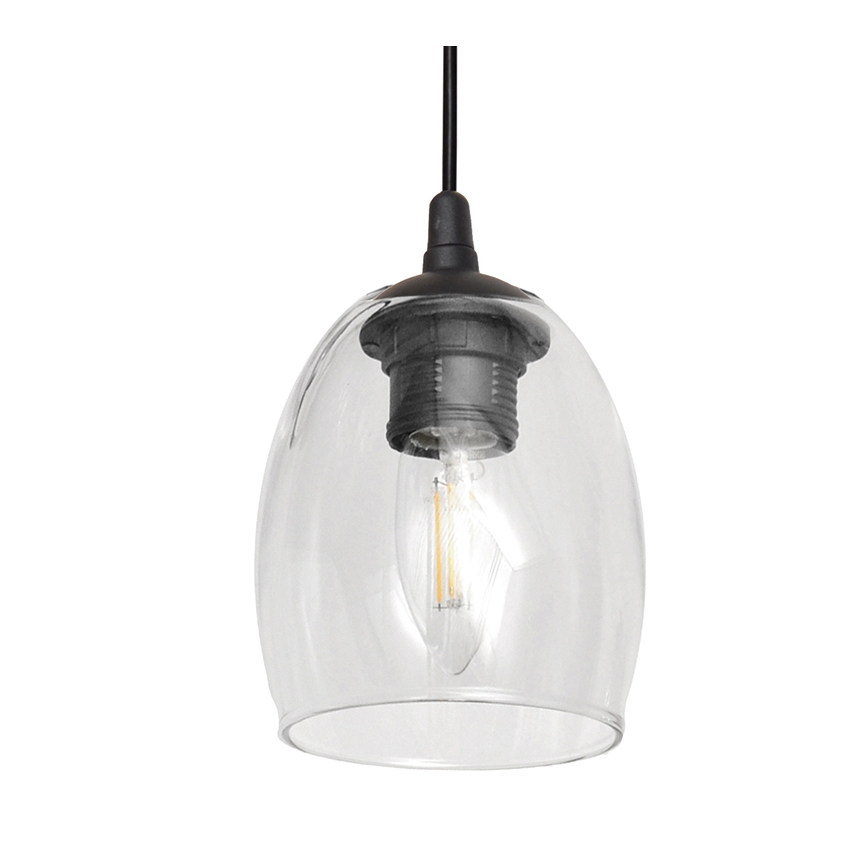 Candelabro suspenso BRILLANT 1xE27/15W/230V transparente