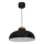 Candelabro suspenso BURGOS 1xE27/60W/230V preto
