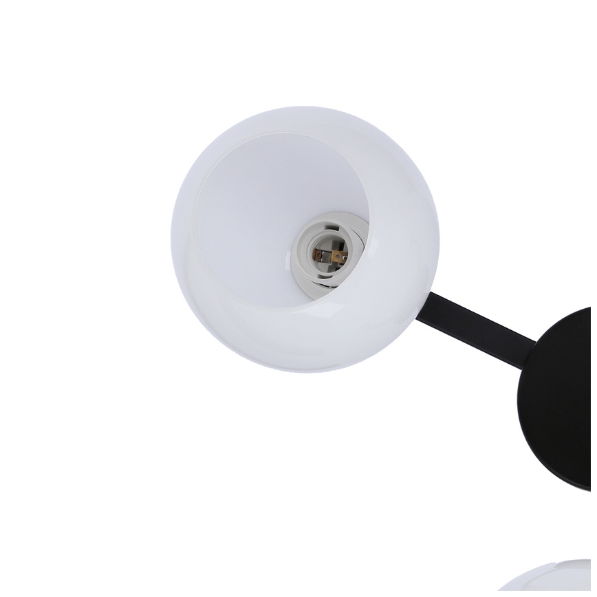 Candelabro suspenso CALDERA 3xE27/60W/230V preto