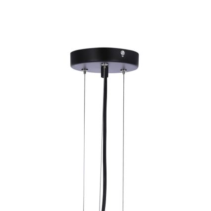 Candelabro suspenso CALDERA 3xE27/60W/230V preto