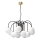Candelabro suspenso CAMBRIDGE 12xE14/60W/230V preto/latão