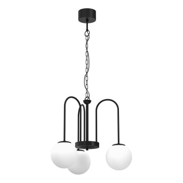 Candelabro suspenso CAMBRIDGE 3xE14/60W/230V preto