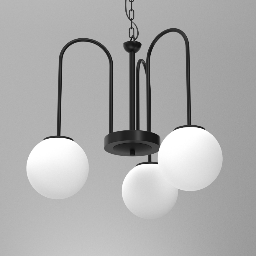 Candelabro suspenso CAMBRIDGE 3xE14/60W/230V preto