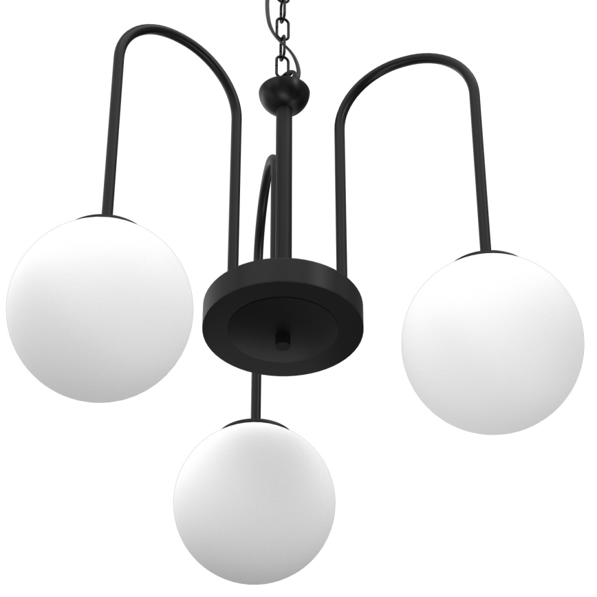 Candelabro suspenso CAMBRIDGE 3xE14/60W/230V preto