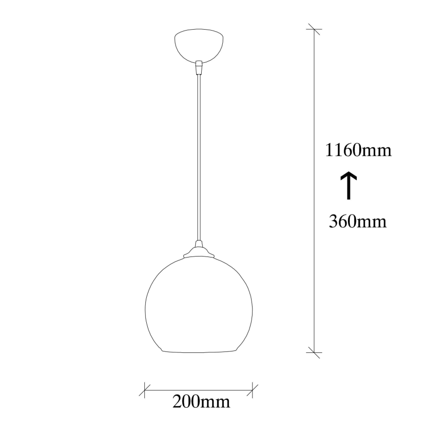 Candelabro suspenso CAMINI 1xE27/40W/230V