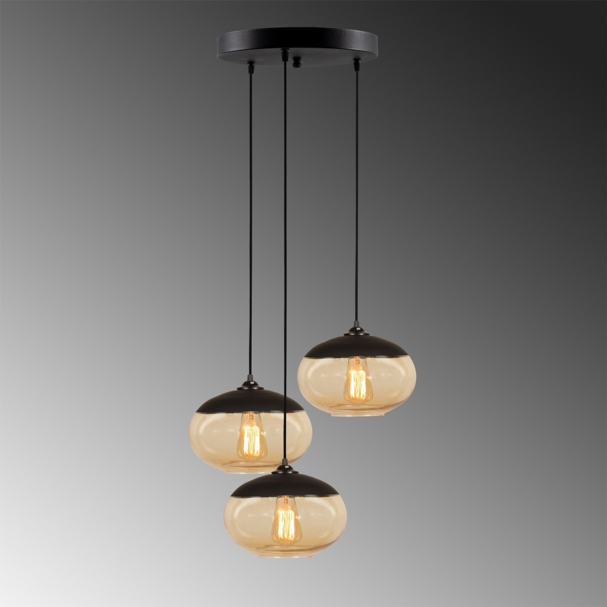 Candelabro suspenso CAMINI 3xE27/40W/230V