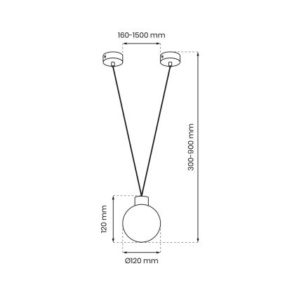 Candelabro suspenso CAPRI 1xG9/7W/230V