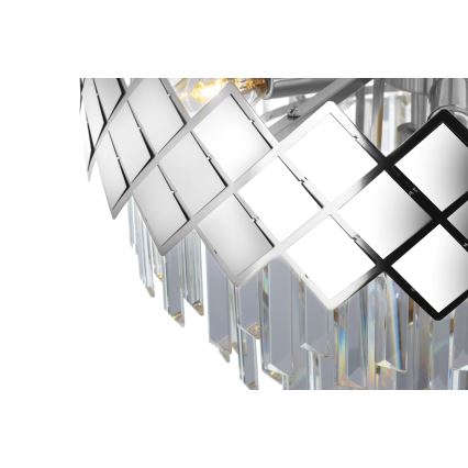 Candelabro suspenso CARISMA 9xE14/40W/230V cromado mate