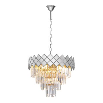 Candelabro suspenso CARISMA 9xE14/40W/230V cromado mate