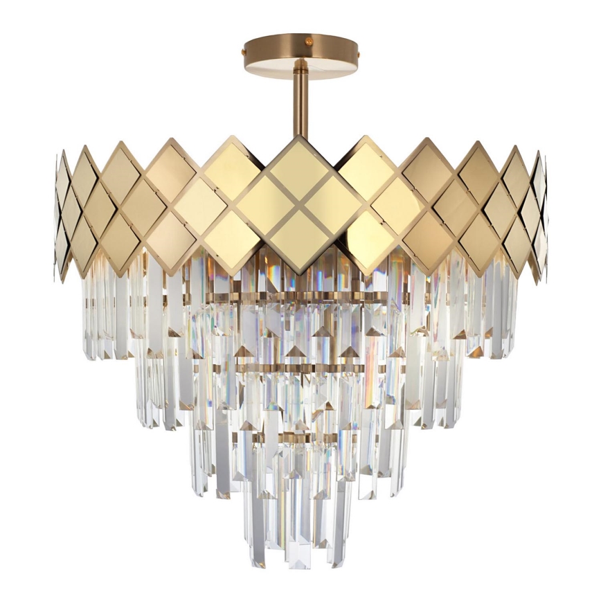 Candelabro suspenso CARISMA 9xE14/40W/230V dourada
