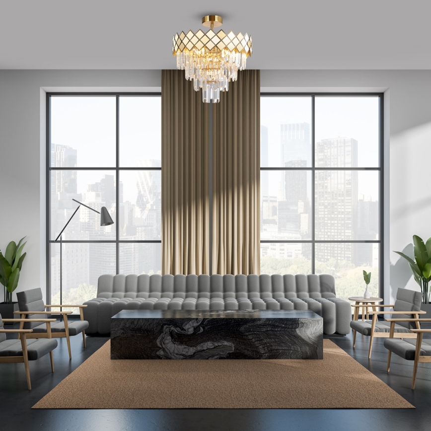 Candelabro suspenso CARISMA 9xE14/40W/230V dourada
