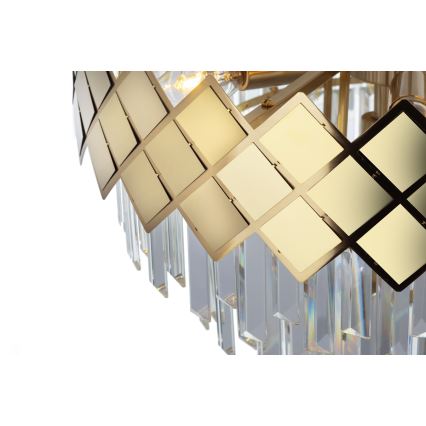 Candelabro suspenso CARISMA 9xE14/40W/230V dourada