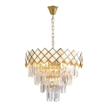 Candelabro suspenso CARISMA 9xE14/40W/230V dourada