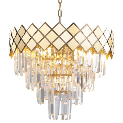Candelabro suspenso CARISMA 9xE14/40W/230V dourada