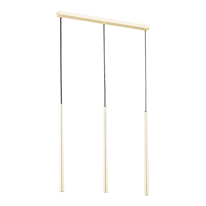 Candelabro suspenso CARMEN 3xG9/40W/230V dourada