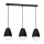 Candelabro suspenso CARYON 3xE14/60W/230V preto