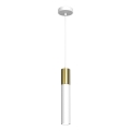 Candelabro suspenso CASSA 1xGU10/8W/230V branco/dourado