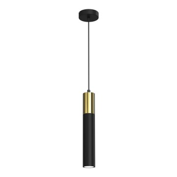 Candelabro suspenso CASSA 1xGU10/8W/230V preto/dourado