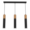 Candelabro suspenso CASSA 3xGU10/60W/230V preto