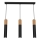 Candelabro suspenso CASSA 3xGU10/60W/230V preto