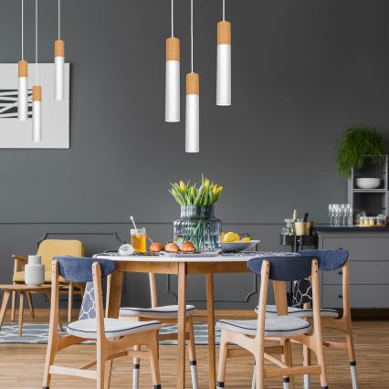 Candelabro suspenso CASSA 3xGU10/8W/230V branco