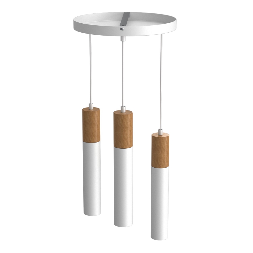 Candelabro suspenso CASSA 3xGU10/8W/230V branco