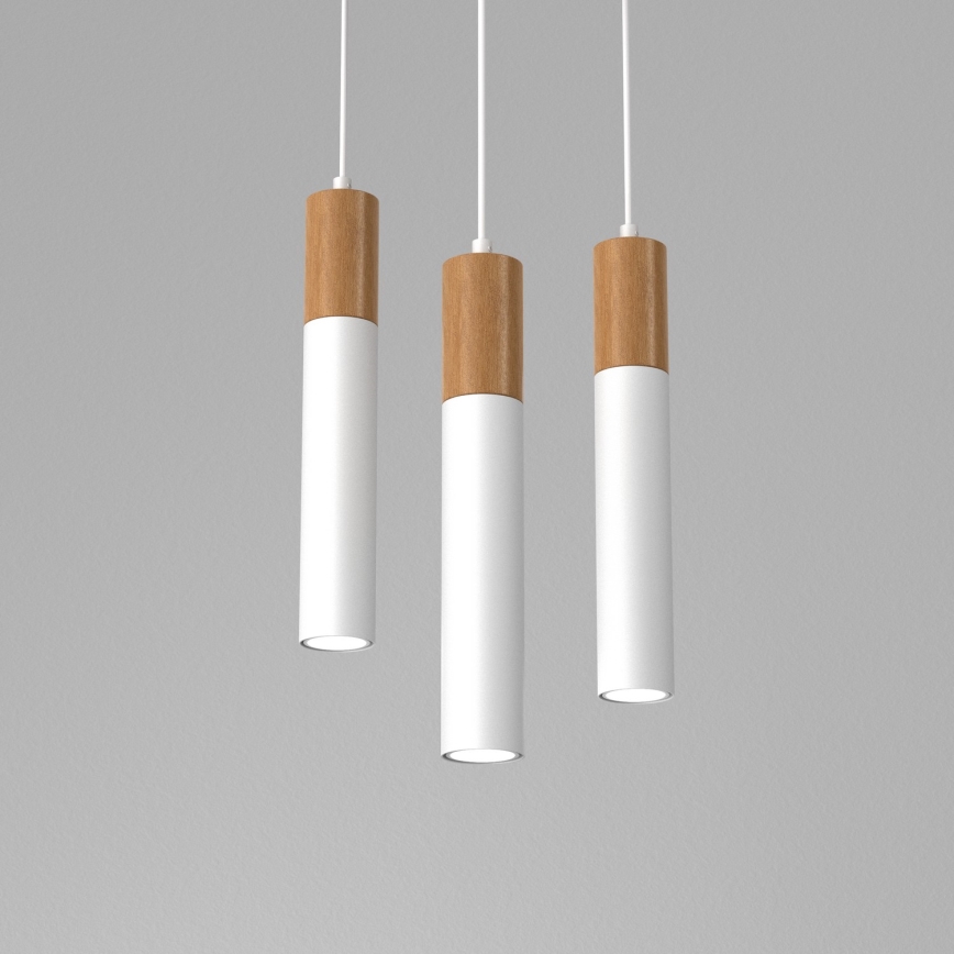 Candelabro suspenso CASSA 3xGU10/8W/230V branco