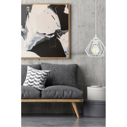 Candelabro suspenso CEED 1xE27/60W/230V branco