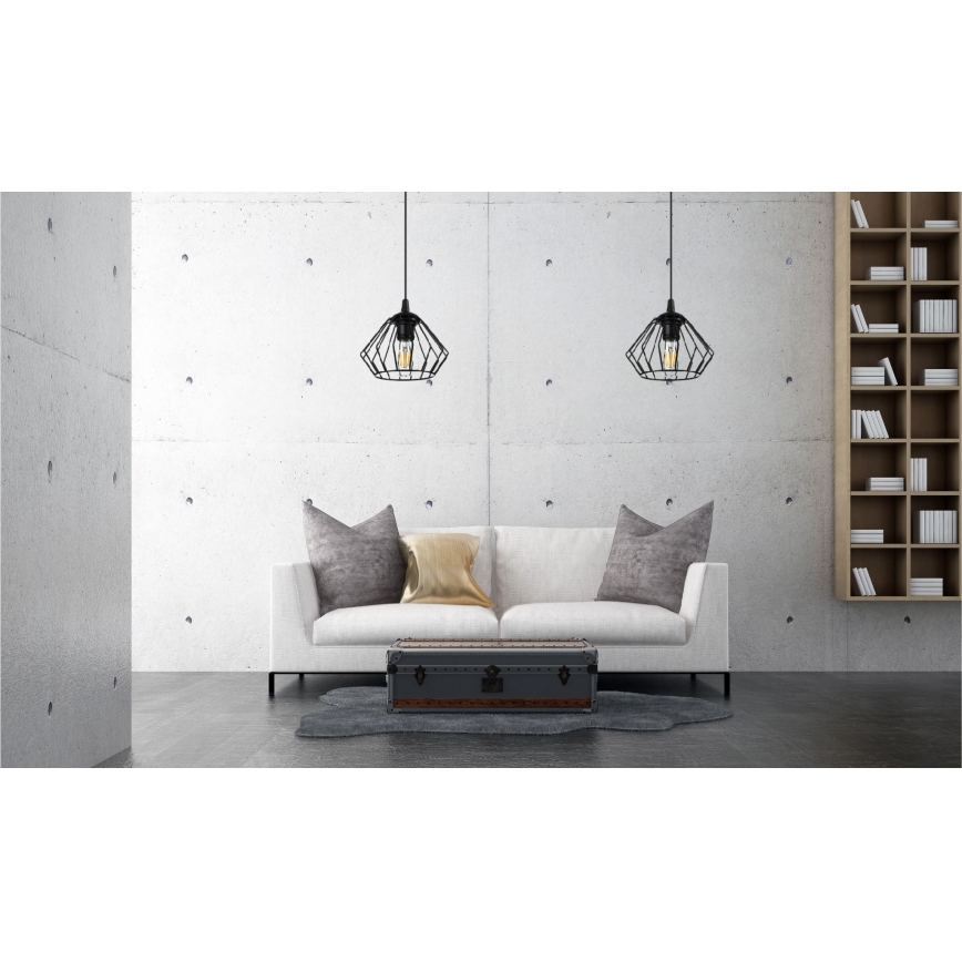 Candelabro suspenso CEED 1xE27/60W/230V preto
