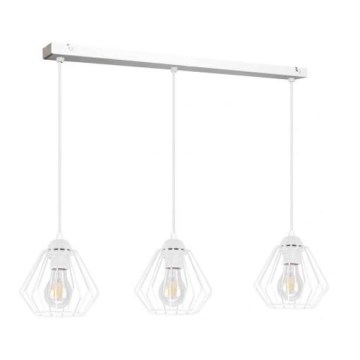 Candelabro suspenso CEED 3xE27/60W/230V branco