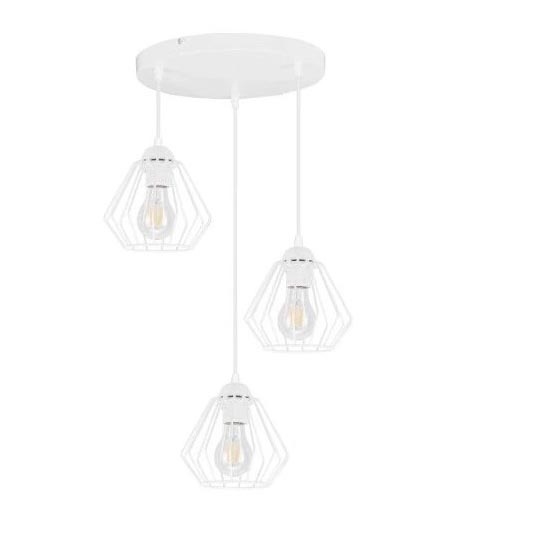 Candelabro suspenso CEED 3xE27/60W/230V branco