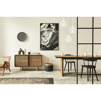 Candelabro suspenso CEED 3xE27/60W/230V branco