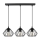 Candelabro suspenso CEED 3xE27/60W/230V preto