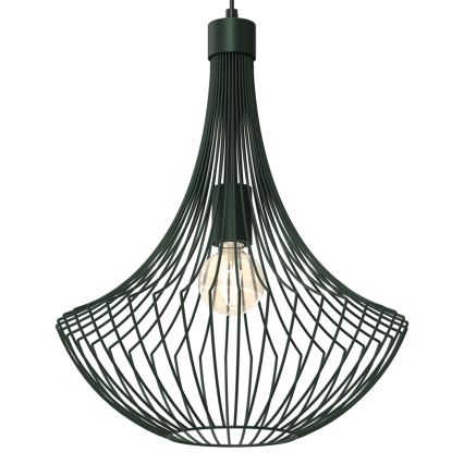 Candelabro suspenso CESTA 1xE27/60W/230V verde