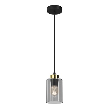 Candelabro suspenso CHIC 1xE27/60W/230V preto/cinzento