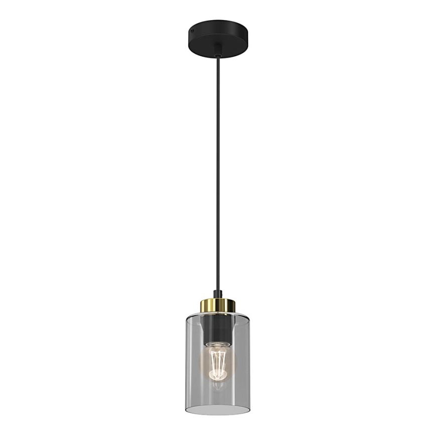 Candelabro suspenso CHIC 1xE27/60W/230V preto/cinzento