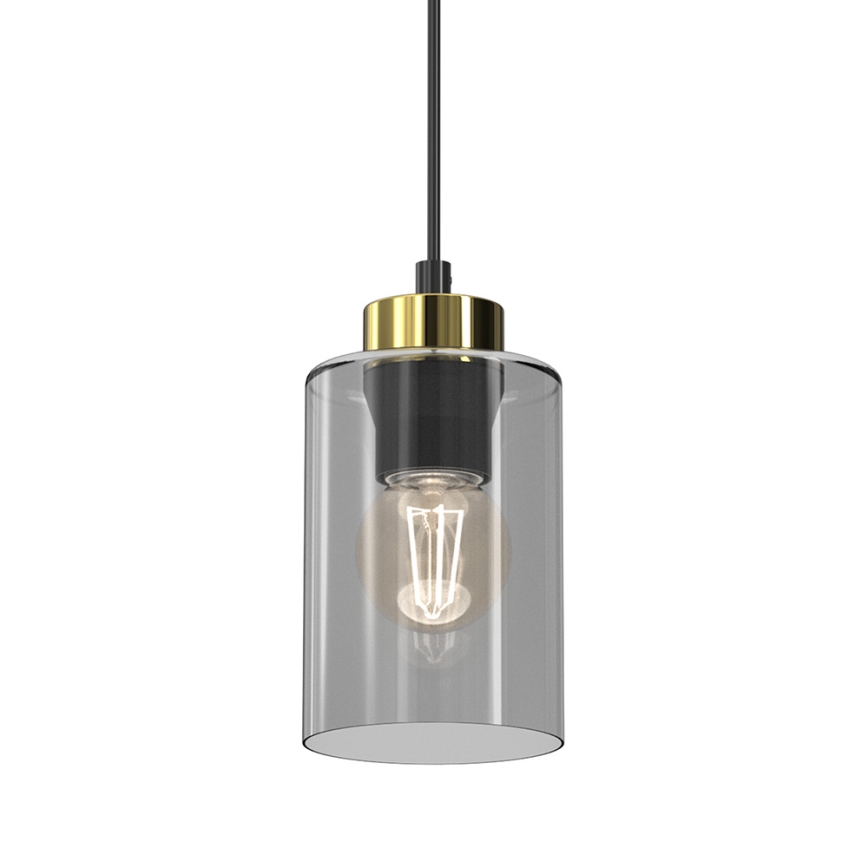 Candelabro suspenso CHIC 1xE27/60W/230V preto/cinzento