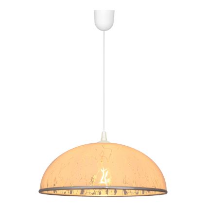 Candelabro suspenso CIRCLE 1xE27/15W/230V branco