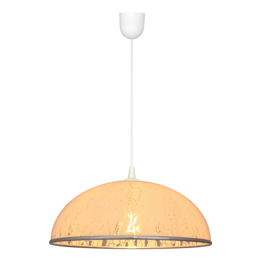 Candelabro suspenso CIRCLE 1xE27/15W/230V branco