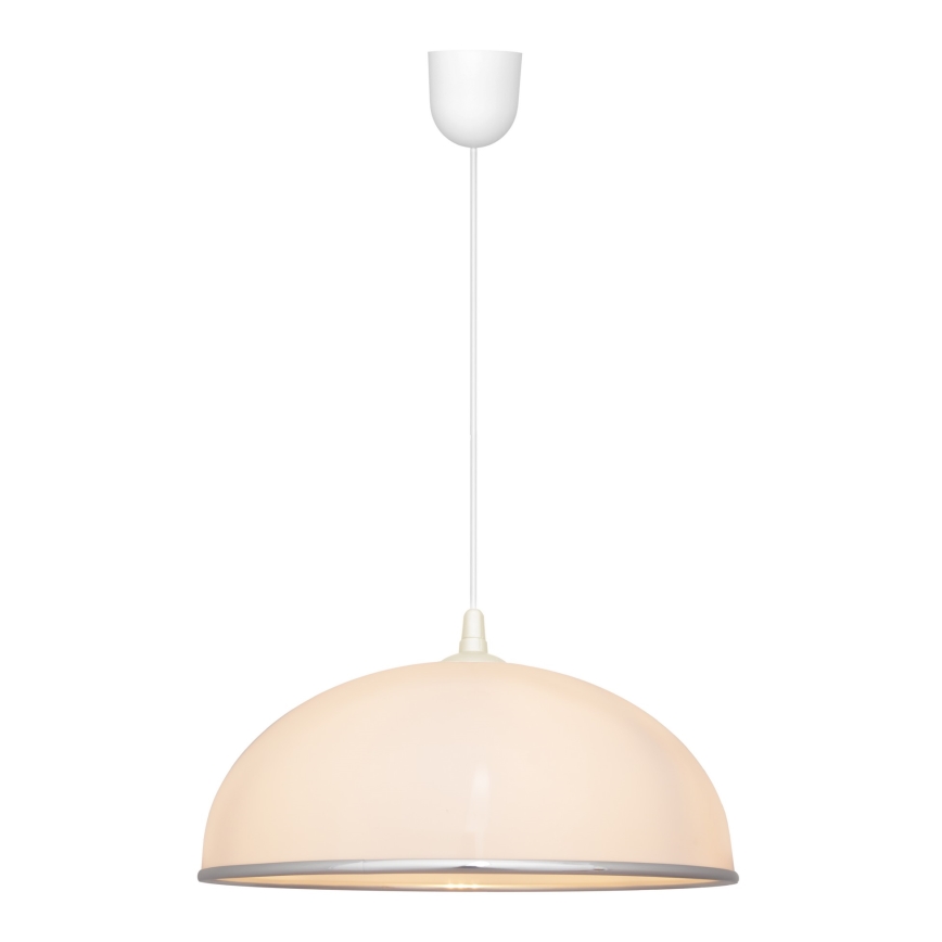 Candelabro suspenso CIRCLE 1xE27/15W/230V branco